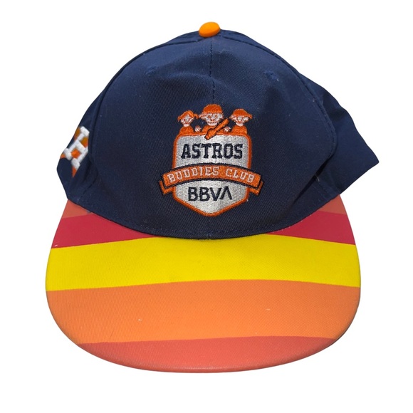 Vintage Houston Astros Snapback Hat: Astros Buddies Club: Nolan Ryan: Verlander - Picture 1 of 5